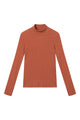 Givn Berlin Rollkragen-Longsleeve GINA aus Bio-Baumwolle Longsleeve Copper