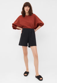 Givn Berlin Shorts CLARA aus Bio-Baumwolle Shorts Black (Rib)
