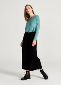 Givn Berlin Strick-Culotte TRACY aus Bio-Baumwolle Trousers Black
