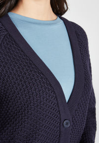 Givn Berlin Strickjacke ALEXANDRA aus Bio-Baumwolle Cardigan Midnight Blue