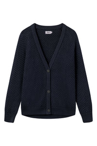 Givn Berlin Strickjacke ALEXANDRA aus Bio-Baumwolle Cardigan Midnight Blue