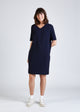 Strickkleid VALERIE aus Bio-Baumwolle - Blue