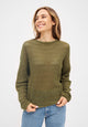 Givn Berlin Strickpullover BRIANA aus Bio-Baumwolle Sweater Olive Oil