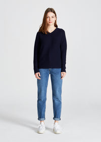 Givn Berlin Strickpullover CHELSEA aus Bio-Baumwolle Sweater Blue