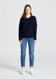 Givn Berlin Strickpullover CHELSEA aus Bio-Baumwolle Sweater Blue
