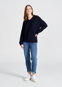Givn Berlin Strickpullover CHELSEA aus Bio-Baumwolle Sweater Blue