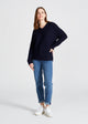 Givn Berlin Strickpullover CHELSEA aus Bio-Baumwolle Sweater Blue