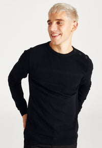 Givn Berlin Strickpullover LEANDER aus Bio-Baumwolle Sweater Black