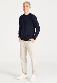 Givn Berlin Strickpullover LEANDER aus Bio-Baumwolle Sweater Blue