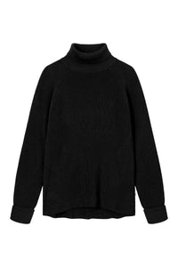Givn Berlin Strickpullover MALIKA aus Bio-Baumwolle Sweater Black