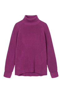 Givn Berlin Strickpullover MALIKA aus Bio-Baumwolle Sweater Dark Pink