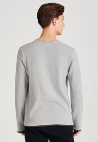 Givn Berlin Sweater EMIL aus recycelter Baumwolle Sweater Light Grey