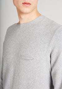 Givn Berlin Sweater EMIL aus recycelter Baumwolle Sweater Light Grey