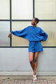 Givn Berlin Sweater ISABEL aus Bio-Baumwolle Sweater Ocean Blue (Rib)