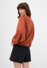 Givn Berlin Sweater ISABEL aus Bio-Baumwolle Sweater Terracotta (Rib)
