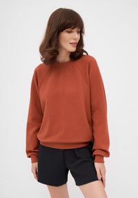 Givn Berlin Sweater ISABEL aus Bio-Baumwolle Sweater Terracotta (Rib)
