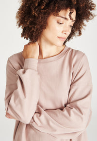Givn Berlin Sweatshirt ARIANA aus Bio-Baumwolle Sweater Muddy Pink