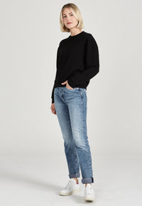 Givn Berlin Sweatshirt AURELIE aus Bio-Baumwolle Sweater Black