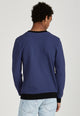 Givn Berlin Sweatshirt CANTON aus Bio-Baumwolle Sweater Navy Blue (Waffle)