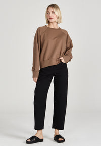 Givn Berlin Sweatshirt HEDI aus Bio-Baumwolle Sweater Muddy Brown