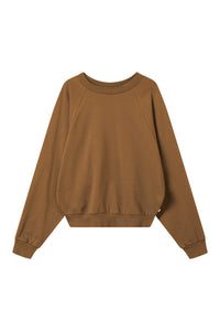 Givn Berlin Sweatshirt ISABEL aus Bio-Baumwolle Sweater Rubber Brown