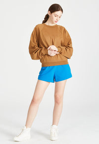 Givn Berlin Sweatshirt ISABEL aus Bio-Baumwolle Sweater Rubber Brown