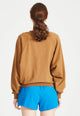 Givn Berlin Sweatshirt ISABEL aus Bio-Baumwolle Sweater Rubber Brown