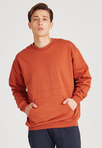 Sweatshirt KILIAN organic cotton - Copper