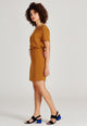 Givn Berlin T-Shirt-Kleid LAUREN aus TENCEL™ Lyocell Dress Rubber Brown (Tencel)