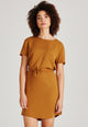 Givn Berlin T-Shirt-Kleid LAUREN aus TENCEL™ Lyocell Dress Rubber Brown (Tencel)