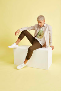 Givn Berlin T-Shirt COLBY (Avocado) aus Bio-Baumwolle T-Shirt White