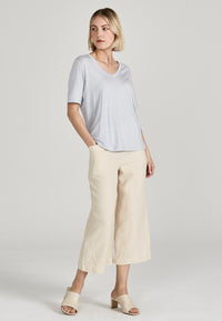 Givn Berlin T-Shirt JANE aus TENCEL™ Lyocell T-Shirt Misty Blue (Tencel)