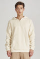 Teddyfell-Hoodie KENNETH aus Bio-Baumwolle - Off White