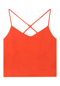 Givn Berlin Top JULIE aus Leinen Top Sunset Orange (Linen)