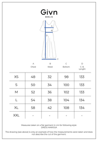 Givn Berlin Volantkleid MARISSA aus LENZING™ ECOVERO™ Dress Terracotta / Blue (Geometric)