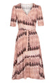 Givn Berlin Wickelkleid VANESSA aus LENZING™ ECOVERO™ Dress Muddy Pink (Tie Dye)