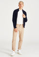 Givn Berlin Zip-Cardigan LIONEL aus Bio-Baumwolle Cardigan Blue