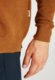 Givn Berlin Zip-Cardigan LIONEL aus Bio-Baumwolle Cardigan Rubber Brown