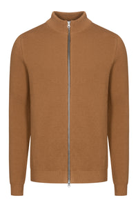 Givn Berlin Zip-Cardigan LIONEL aus Bio-Baumwolle Cardigan Rubber Brown